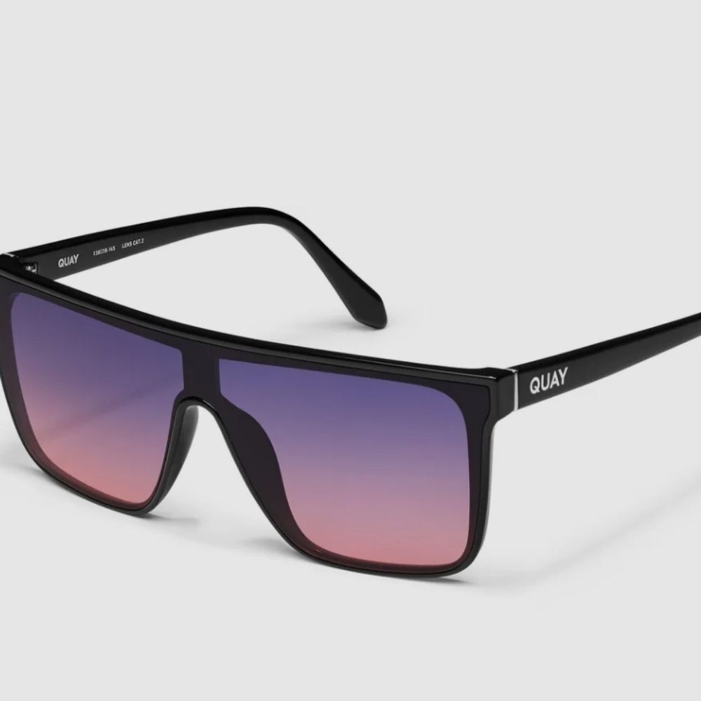 Quay Australia Nightfall Shield Shape Sunglasses